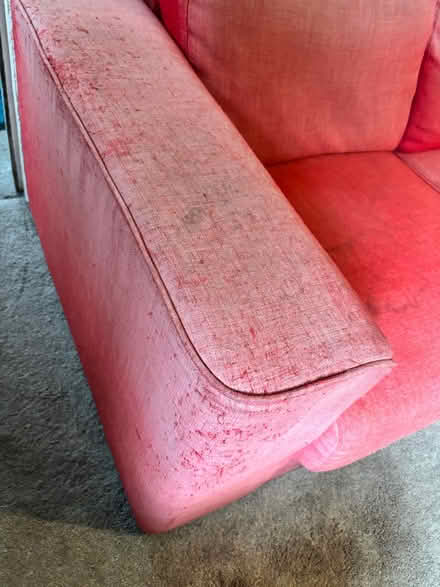 Photo of free Large red sofa (Southport PR8) #2