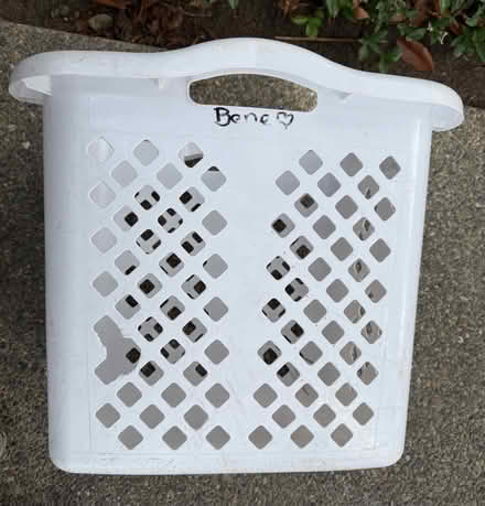 Photo of free Laundry basket with handles (Valencia Avenue, Sunnyvale) #3