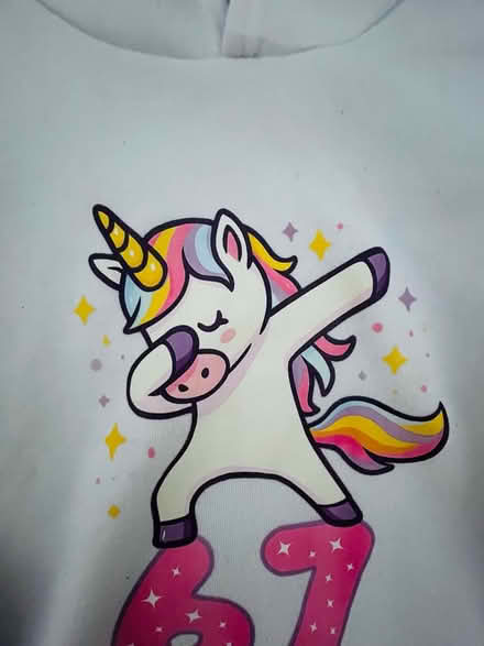 Photo of free Unicorn “67” hoodie girls 6-8Y (Mill Hill NW7) #2