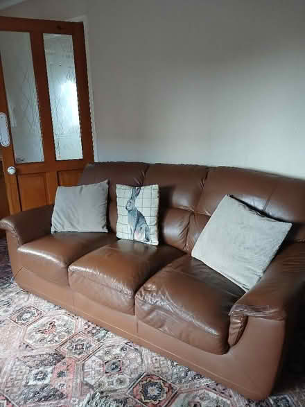 Photo of free Three Piece Leather Suite (Mirfield WF14) #2