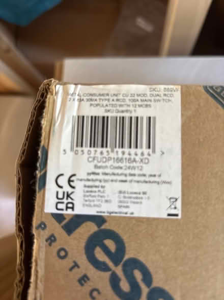 Photo of free Métal consumer unit (Ball Hill CV2) #1