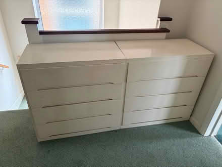 Photo of free Two white painted wooden chest of drawers (West Watford WD18) #1