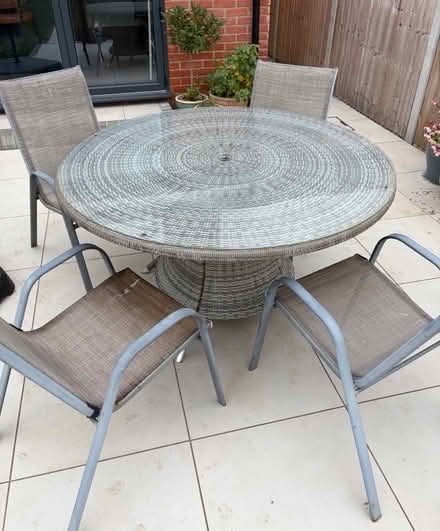 Photo of free Garden table and chairs (West Bergholt CO6) #2