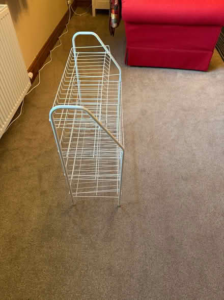 Photo of free White collapsible shoe rack (Penrith CA11) #3