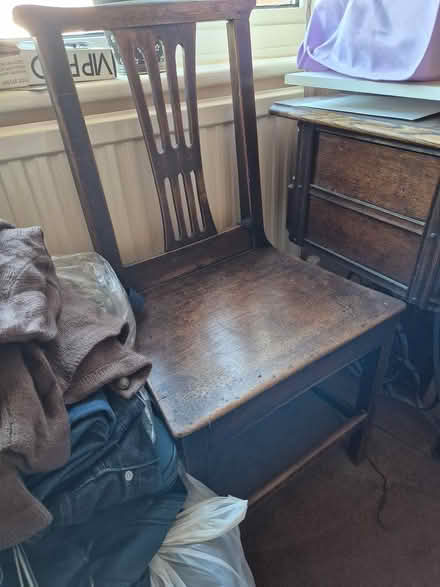 Photo of free Heavy wooden chair (Mynydd-Isa) #2