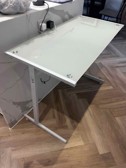 Photo of free Glass desk (Whitecroft gardens TN4) #2