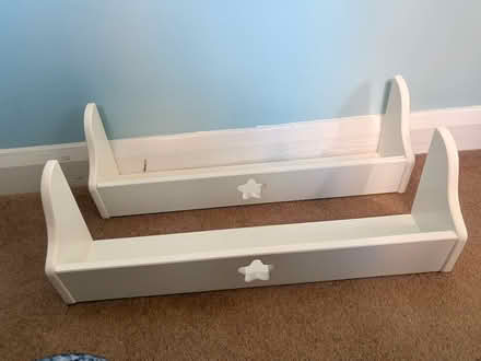 Photo of free 2 White Children’s Book Shelves (Catcliffe S60) #1