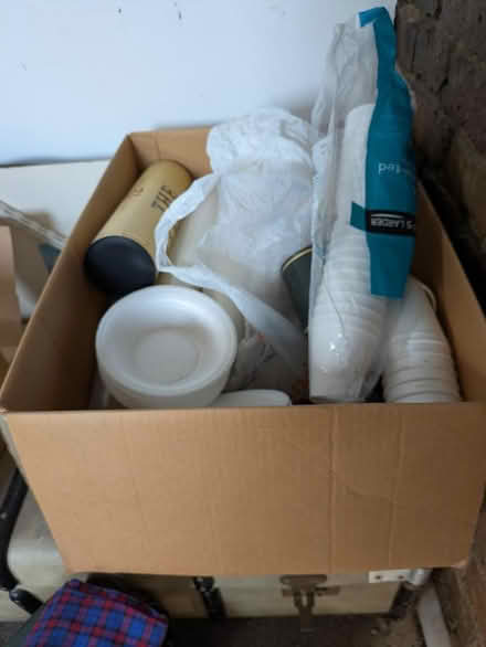 Photo of free Large box of plastic cups etc (East Greenwich) #1