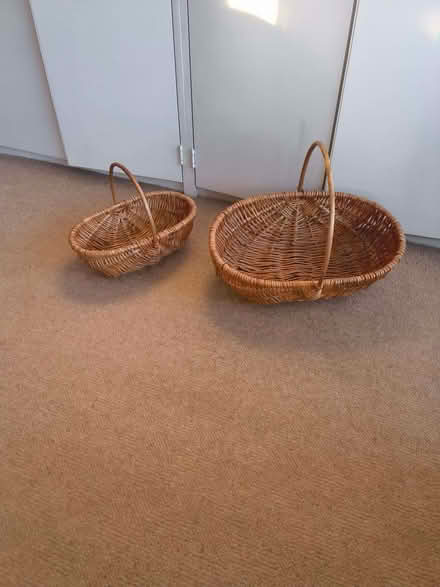 Photo of free 2 Wicker Baskets (Allerton L18) #1