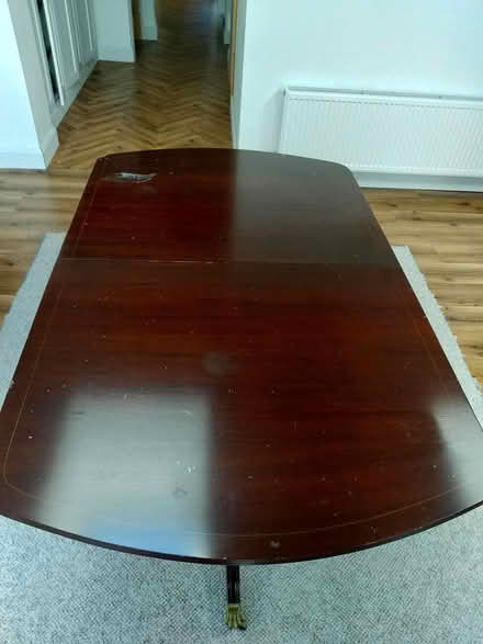 Photo of free Mahogany Pedestal Dining Table (Dundrum) #2