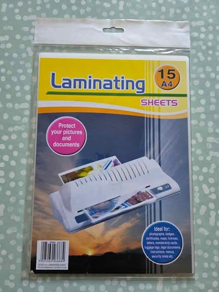 Photo of free A4 laminating sheets (Failsworth M35) #1
