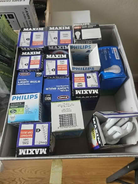 Photo of free Box of 100w and 150w bulbs (East Sheen SW14) #1