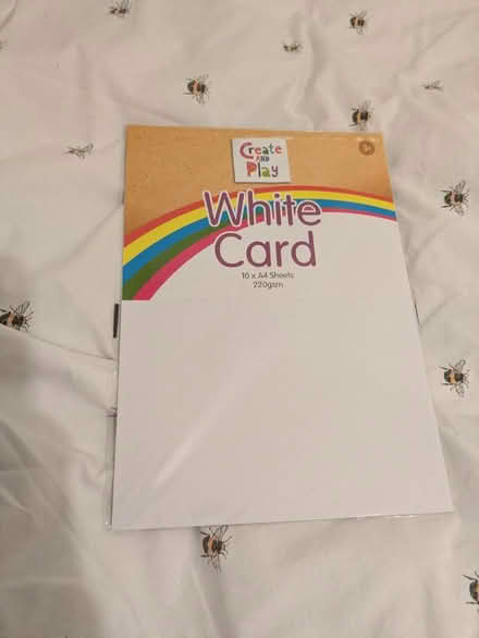 Photo of free White card 9 sheets (Tranmere CH42) #1
