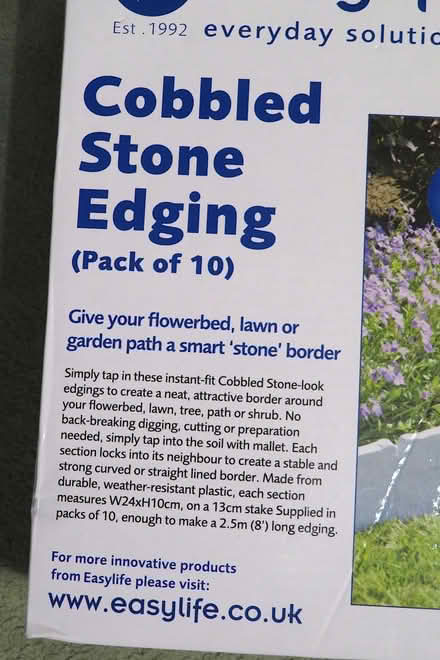 Photo of free Edging for flower beds, mock brick/stone finish (plastics). (Addiscombe CR0) #4