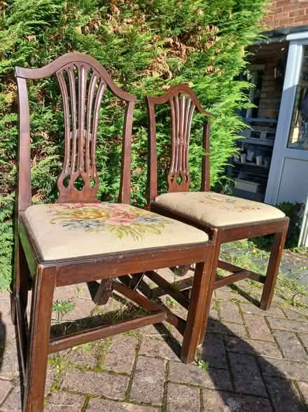 Photo of free 2 Antique dining chairs (Bewdley DY12) #2