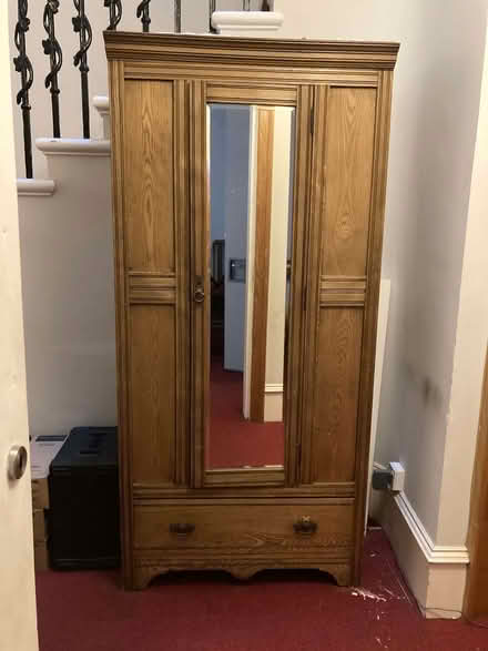 Photo of free Victorian wardrobe with mirror (Woodside G20) #1