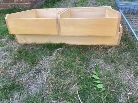 Photo of free IKEA Komplement wardrobe wire baskets and wooden drawers (West Wellow SO51) #3