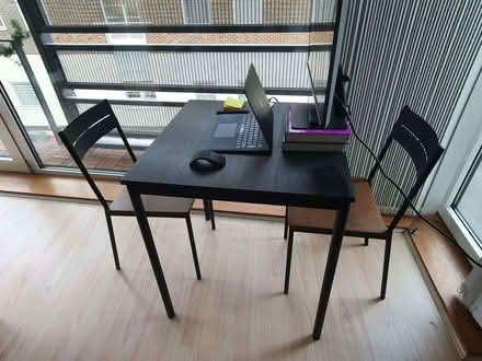 Photo of free Table 67x67 cm + 2x chairs (Lower Clapton E5) #1