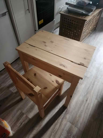 Photo of free Childrens wooden desk (Stretford M32) #1