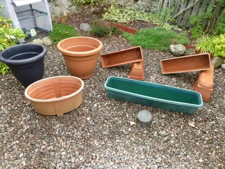 Photo of free Assorted plant pots / window boxes (Rattray PH10) #1