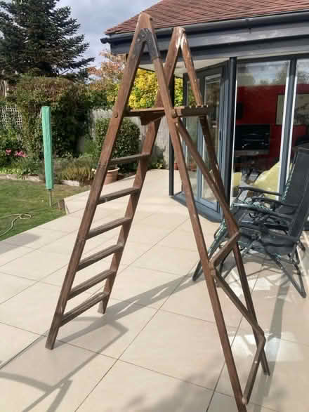 Photo of free Wooden step ladder (Chelmsford. CM2) #1