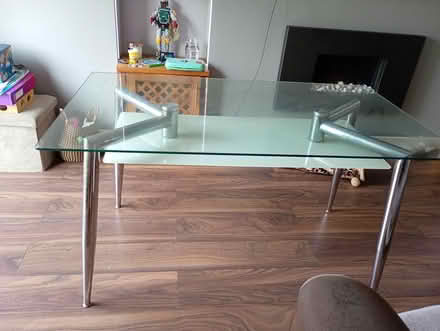 Photo of free Glass dining room table (ME12 Minster on sea) #1