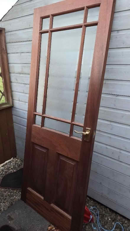 Photo of free 3x Solid Wood Internal Doors, 1x Glazed (Clungunford CP SY7) #1