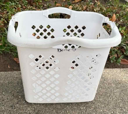 Photo of free Laundry basket with handles (Valencia Avenue, Sunnyvale) #1