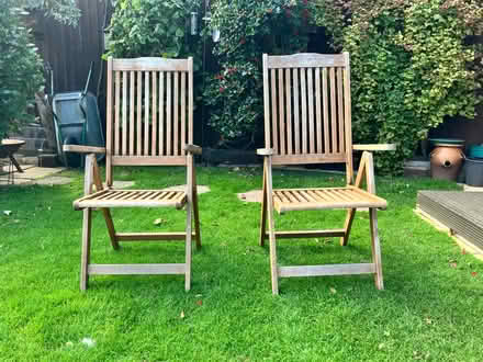 Photo of free Reclining garden chairs (North Otley. LS21.) #2