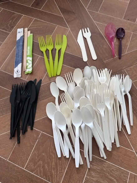 Photo of free Huge Amount Of Plastic Cutlery etc (Holland Park W11) #1