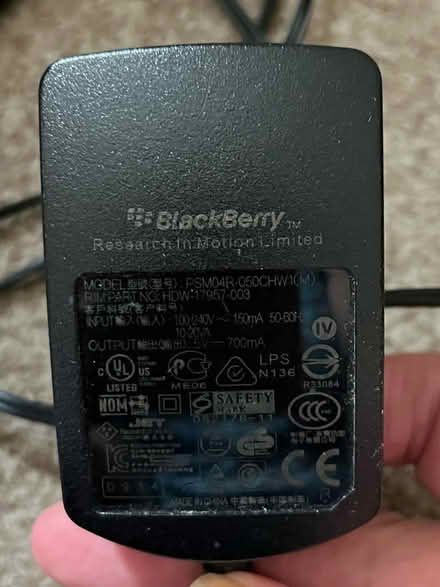 Photo of free Blackberry phone charger (Twerton BA2) #1