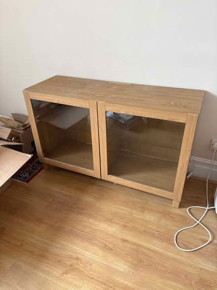Photo of free IKEA glass fronted cabinet (SW19 Gap Road) #1