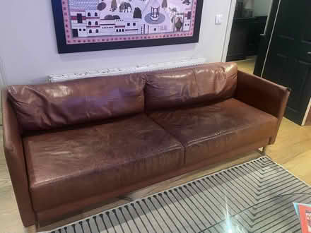 Photo of free Habitat Hyde leather sofa bed (Shepherds Bush W12) #2