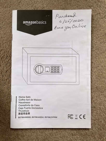 Photo of free Amazon Basics home safe B078K2YPRW (The Highlands TN39) #3