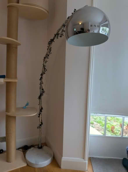 Photo of free Tall lamp, chrome & marble base (W5) #1