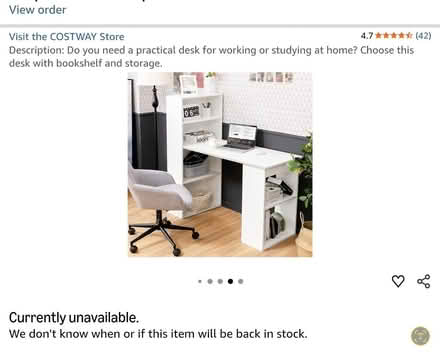 Photo of free Desk with Bookshelf and Storage (fulwood PR2) #1