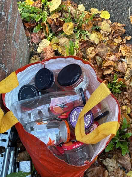 Photo of free Bag of empty glass jars (Hereford HR1) #1