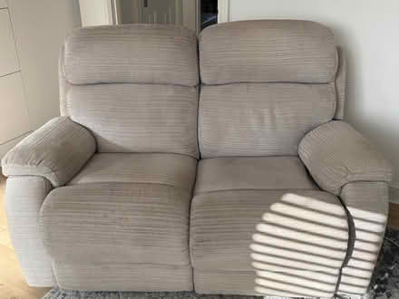 Photo of free Beige Fabric Recliner Sofa (Le11) #1
