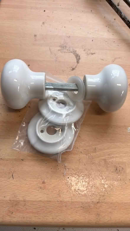 Photo of free white porcelain door knobs (Hulton Lane Ends BL5) #1