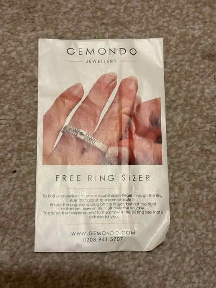 Photo of free Ring sizer (Southfields SW18) #1