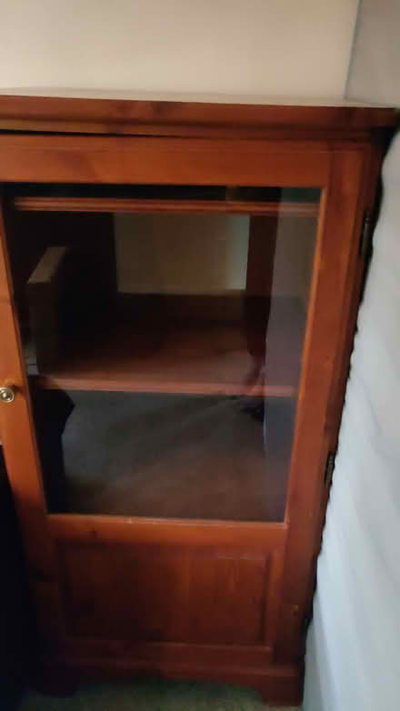 Photo of free Solid wood glass fronted cabinet (Baldock SG7) #1
