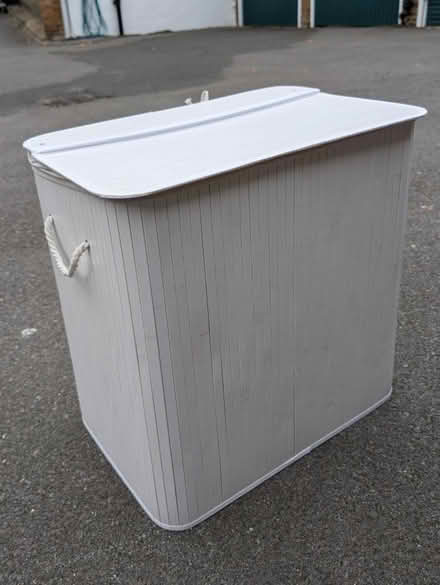 Photo of free White laundry hamper (NW3 3AX) #1