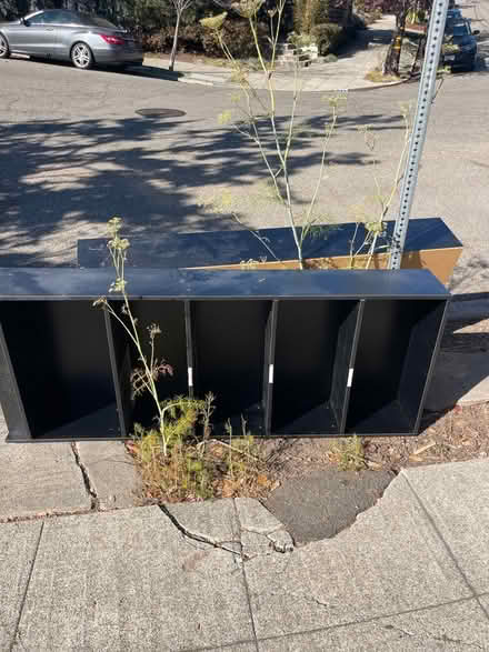 Photo of free 2 sturdy wooden bookcases (North Berkeley California) #1