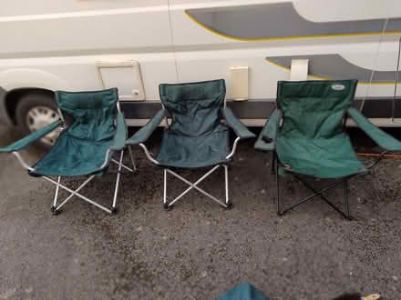 Photo of free 3 folding chairs with holders (Stinchcombe GL11) #1