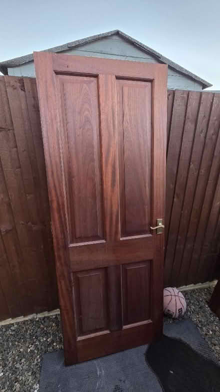 Photo of free 3x Solid Wood Internal Doors, 1x Glazed (Clungunford CP SY7) #3