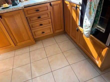Photo of free Solid Oak Kitchen cabinet doors with handles (B93) (Knowle B93) #1