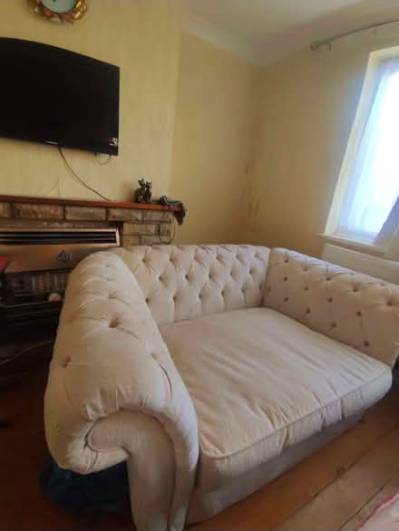 Photo of free Ivory Sofa - Good condition (Woodlands TW7) #1