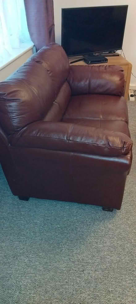 Photo of free 2 seater sofa leather x 3 (Hemel Hempstead) #3