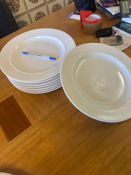 Photo of free 8 large white dinner plates (Walkinstown) #1