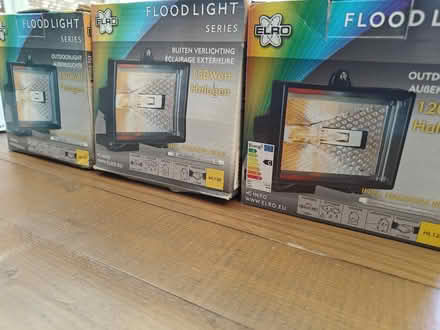 Photo of free 3 halogen floodlights (Rodborough GL5) #1